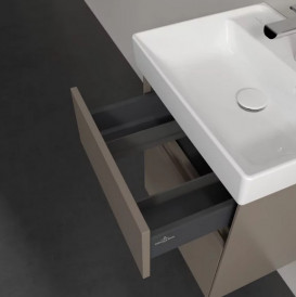 Тумба под раковину Villeroy & Boch Collaro 46х37,4 см с подсветкой ДСП трюфель серый C006B0VG