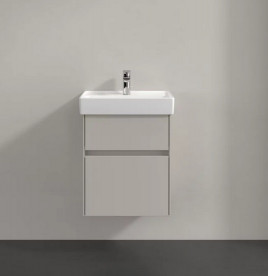 Тумба под раковину Villeroy & Boch Collaro 46х37,4 см с подсветкой ДСП мягкий серый C006B0VK