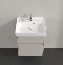 Тумба под раковину Villeroy & Boch Collaro 46х37,4 см с подсветкой ДСП мягкий серый C006B0VK