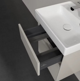 Тумба под раковину Villeroy & Boch Collaro 46х37,4 см с подсветкой ДСП мягкий серый C006B0VK