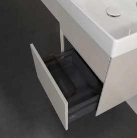 Тумба под раковину Villeroy & Boch Collaro 46х37,4 см с подсветкой ДСП мягкий серый C006B0VK