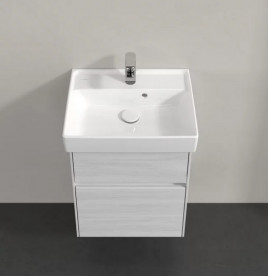 Тумба под раковину Villeroy & Boch Collaro 46х37,4 см с подсветкой ДСП белое дерево C006B0E8