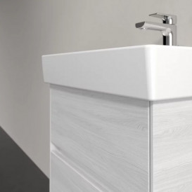 Тумба под раковину Villeroy & Boch Collaro 46х37,4 см с подсветкой ДСП белое дерево C006B0E8