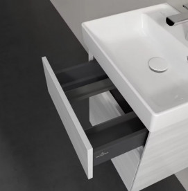 Тумба под раковину Villeroy & Boch Collaro 46х37,4 см с подсветкой ДСП белое дерево C006B0E8