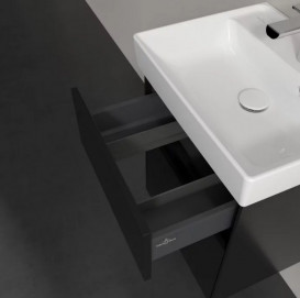 Тумба під раковину Villeroy & Boch Collaro 46х37,4 см із підсвічуванням МДФ чорний матовий лак C006B0PD