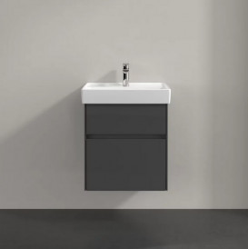 Тумба під раковину Villeroy & Boch Collaro 51х41,4 см із підсвічуванням МДФ глянсовий сірий C007B0FP