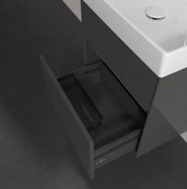 Тумба під раковину Villeroy & Boch Collaro 51х41,4 см із підсвічуванням МДФ глянсовий сірий C007B0FP