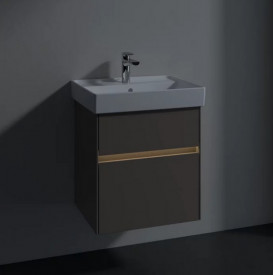Тумба під раковину Villeroy & Boch Collaro 51х41,4 см з підсвічуванням ДСП сірий трюфель C007B0VG