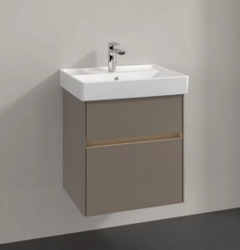 Тумба под раковину Villeroy & Boch Collaro 51х41,4 см с подсветкой ДСП трюфель серый C007B0VG