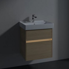 Тумба под раковину Villeroy & Boch Collaro 51х41,4 см с подсветкой ДСП северный дуб C007B0VJ