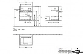 Тумба под раковину Villeroy & Boch Collaro 51х41,4 см с подсветкой ДСП дуб аризона C007B0VH
