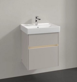 Тумба под раковину Villeroy & Boch Collaro 51х41,4 см с подсветкой ДСП мягкий серый C007B0VK