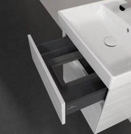 Тумба під раковину Villeroy & Boch Collaro 51х41,4 см із підсвічуванням ДСП біле дерево C007B0E8