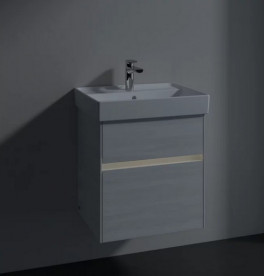 Тумба під раковину Villeroy & Boch Collaro 51х41,4 см із підсвічуванням ДСП біле дерево C007B0E8