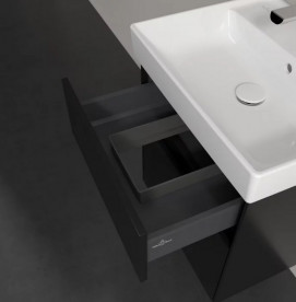 Тумба під раковину Villeroy & Boch Collaro 51х41,4 см із підсвічуванням МДФ чорний матовий лак C007B0PD