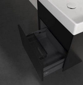 Тумба під раковину Villeroy & Boch Collaro 51х41,4 см із підсвічуванням МДФ чорний матовий лак C007B0PD