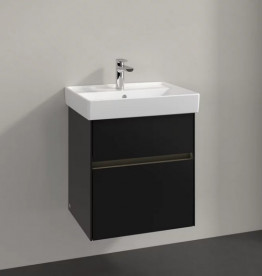Тумба під раковину Villeroy & Boch Collaro 51х41,4 см із підсвічуванням МДФ чорний матовий лак C007B0PD
