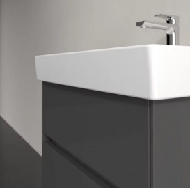 Тумба під раковину Villeroy & Boch Collaro 55,4х44,4 см із підсвічуванням МДФ глянсовий сірий C008B0FP