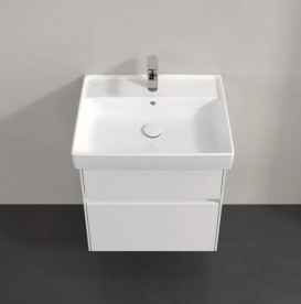 Тумба під раковину Villeroy & Boch Collaro 55,4х44,4 см із підсвічуванням МДФ матовий білий C008B0MS