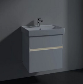 Тумба під раковину Villeroy & Boch Collaro 55,4х44,4 см із підсвічуванням МДФ матовий білий C008B0MS