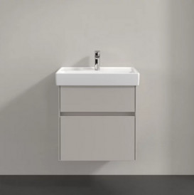 Тумба под раковину Villeroy & Boch Collaro 55,4х44,4 см с подсветкой ДСП мягкий серый C008B0VK
