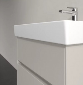 Тумба под раковину Villeroy & Boch Collaro 55,4х44,4 см с подсветкой ДСП мягкий серый C008B0VK