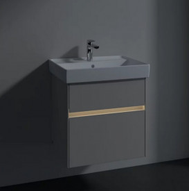 Тумба под раковину Villeroy & Boch Collaro 55,4х44,4 см с подсветкой ДСП мягкий серый C008B0VK