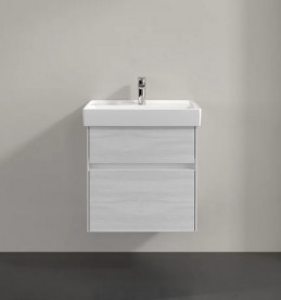 Тумба під раковину Villeroy & Boch Collaro 55,4х44,4 см із підсвічуванням ДСП біле дерево C008B0E8