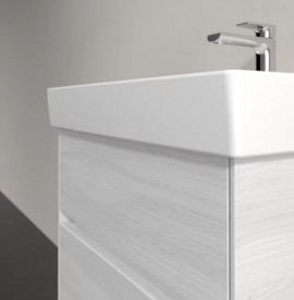 Тумба під раковину Villeroy & Boch Collaro 55,4х44,4 см із підсвічуванням ДСП біле дерево C008B0E8