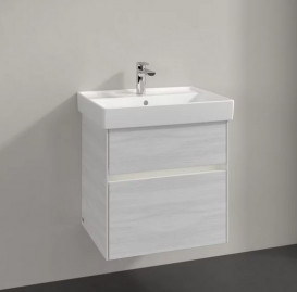 Тумба під раковину Villeroy & Boch Collaro 55,4х44,4 см із підсвічуванням ДСП біле дерево C008B0E8