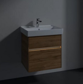 Тумба під раковину Villeroy & Boch Collaro 55,4 х44, 4 см з підсвічуванням ДСП дуб канзас C008B0RH