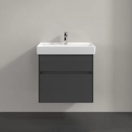 Тумба під раковину Villeroy & Boch Collaro 60,4х44,4 см із підсвічуванням МДФ глянсовий сірий C009B0FP