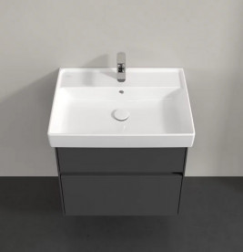 Тумба під раковину Villeroy & Boch Collaro 60,4х44,4 см із підсвічуванням МДФ глянсовий сірий C009B0FP