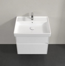 Тумба під раковину Villeroy & Boch Collaro 60,4х44,4 см із підсвічуванням ДСП матовий білий C009B0MS