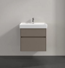 Тумба под раковину Villeroy & Boch Collaro 60,4х44,4 см с подсветкой ДСП трюфель серый C009B0VG
