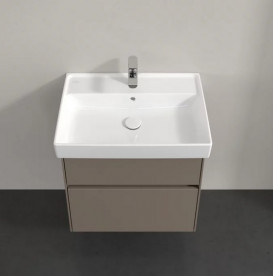 Тумба под раковину Villeroy & Boch Collaro 60,4х44,4 см с подсветкой ДСП трюфель серый C009B0VG
