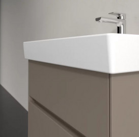 Тумба под раковину Villeroy & Boch Collaro 60,4х44,4 см с подсветкой ДСП трюфель серый C009B0VG