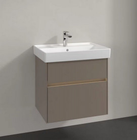 Тумба под раковину Villeroy & Boch Collaro 60,4х44,4 см с подсветкой ДСП трюфель серый C009B0VG