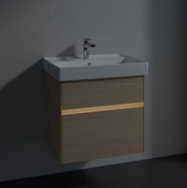 Тумба под раковину Villeroy & Boch Collaro 60,4х44,4 см с подсветкой ДСП северный дуб C009B0VJ