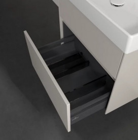 Тумба под раковину Villeroy & Boch Collaro 60,4х44,4 см с подсветкой МДФ мягкий серый C009B0VK