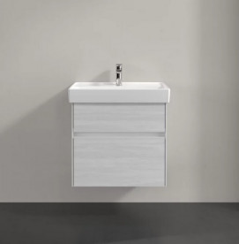 Тумба під раковину Villeroy & Boch Collaro 60,4х44,4 см із підсвічуванням ДСП біле дерево C009B0E8