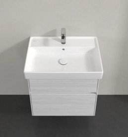 Тумба під раковину Villeroy & Boch Collaro 60,4х44,4 см із підсвічуванням ДСП біле дерево C009B0E8