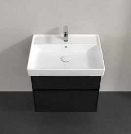 Тумба під раковину Villeroy & Boch Collaro 60,4х44,4 см із підсвічуванням МДФ чорний матовий лак C009B0PD