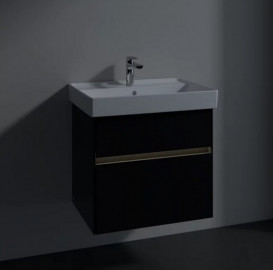 Тумба під раковину Villeroy & Boch Collaro 60,4х44,4 см із підсвічуванням МДФ чорний матовий лак C009B0PD