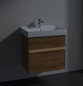Тумба под раковину Villeroy & Boch Collaro 60,4х44,4 см с подсветкой ДСП дуб канзас C009B0RH