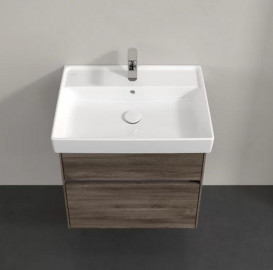 Тумба под раковину Villeroy & Boch Collaro 60,4х44,4 см с подсветкой ДСП каменный дуб C009B0RK