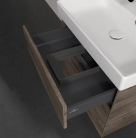 Тумба под раковину Villeroy & Boch Collaro 60,4х44,4 см с подсветкой ДСП каменный дуб C009B0RK