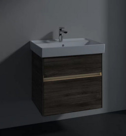 Тумба под раковину Villeroy & Boch Collaro 60,4х44,4 см с подсветкой ДСП каменный дуб C009B0RK