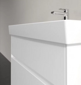 Тумба под раковину Villeroy & Boch Collaro 75,4х44,4 см с подсветкой МДФ глянцевый белый C010B0DH