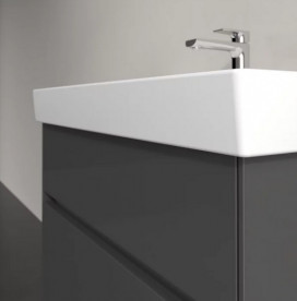 Тумба под раковину Villeroy & Boch Collaro 75,4х44,4 см с подсветкой МДФ глянцевый серый C010B0FP